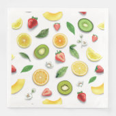 Serviette En Papier Fruits mixtes 4 (Devant)