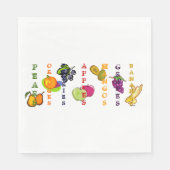Serviette En Papier Fruits Pommes Pommes Fruit Design (Devant)
