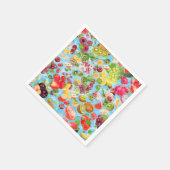 Serviette En Papier Fruits tropicaux salants (Coin)