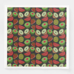 Serviette En Papier Fruits tropicaux sans soudure motif coloré