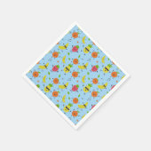 Serviette En Papier Fruitti Tutti Anniversaire Motif Fruits mignons (Coin)