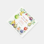 Serviette En Papier Frutti à deux tti Fruits mignons 2e fête d'anniver (Coin)