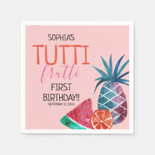 Serviette En Papier Frutti Tutti fête d'anniversaire