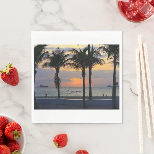 Serviette En Papier Ft. Lauderdale Sunrise (En situation)