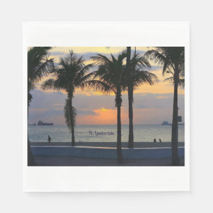 Serviette En Papier Ft. Lauderdale Sunrise