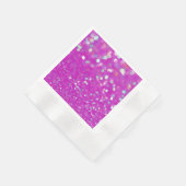 Serviette en papier fuchsia confetti (Coin)