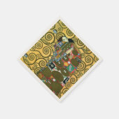 Serviette En Papier Fulfillment aka The Embrace par Gustav Klimt (Coin)