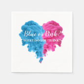 Serviette En Papier Fumer Genre Révéler serviettes de fête Fournitures (Devant)