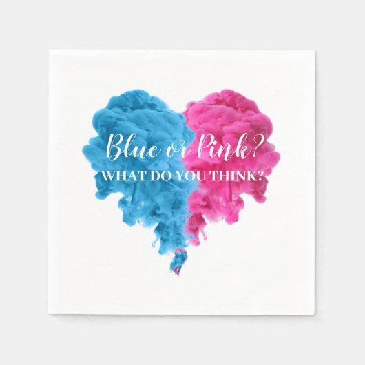 Serviette En Papier Fumer Genre Révéler serviettes de fête Fournitures (Devant)