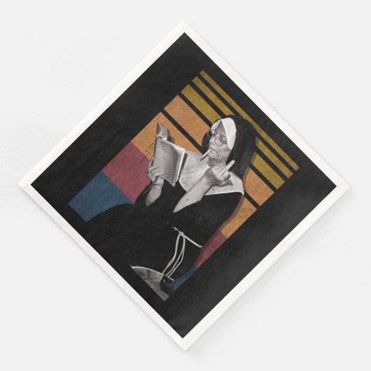 Serviette En Papier Fumer les soeurs style rétro (Coin)