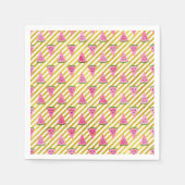 Serviette En Papier Fun and Cute Summer Watermelon fête d'anniversaire (Devant)