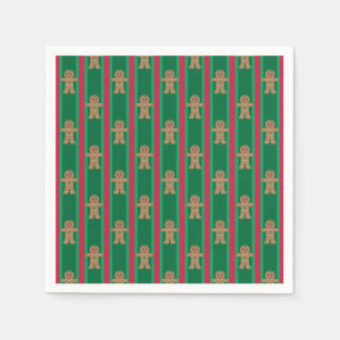 Serviette En Papier Fun and Fancy Christmas Gingbread Homme