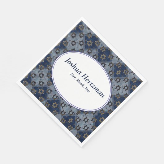 Serviette En Papier Fun Bar Mitzvah Mazel Tov (Coin)