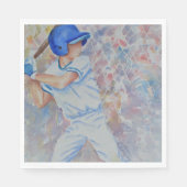 SERVIETTE EN PAPIER FUN BASEBALL PARTI (Devant)