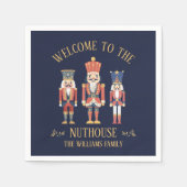 Serviette En Papier Fun Bienvenue à Nuthouse Nutcracker Noël (Devant)
