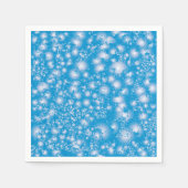 Serviette En Papier Fun BLEU Abstrait Encre Super motif de splash (Devant)