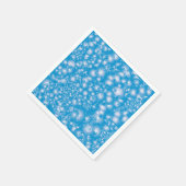 Serviette En Papier Fun BLEU Abstrait Encre Super motif de splash (Coin)