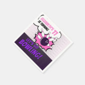 Serviette En Papier Fun Bowling-Style Birthday Girls (Coin)