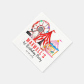 Serviette En Papier Fun Carnival Circus Festival Show Anniversaire de  (Coin)