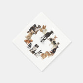 Serviette En Papier Fun Chien race Animaux de compagnie chien Nom pers (Coin)