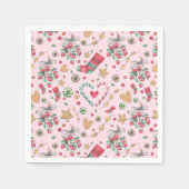 Serviette En Papier Fun Christmas Cookies and Candies (Devant)