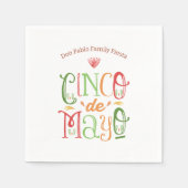 Serviette En Papier Fun Cinco de Mayo Fiesta (Devant)