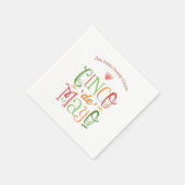 Serviette En Papier Fun Cinco de Mayo Fiesta (Coin)