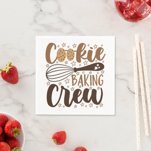 Serviette En Papier Fun Cookie Baking Creative (En situation)