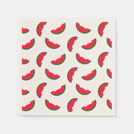 Serviette En Papier Fun été Red Watermelon Motif (Devant)