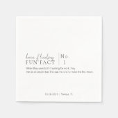 Serviette En Papier Fun Fact Cocktail Napkins (Devant)