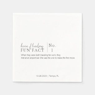 Serviette En Papier Fun Fact Cocktail Napkins