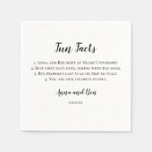 Serviette En Papier Fun Fact Napkin (Devant)