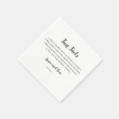 Serviette En Papier Fun Fact Napkin (Coin)