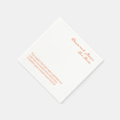 Serviette En Papier Fun Fact Napkin Mariage heure de cocktail (Coin)