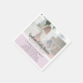 Serviette En Papier Fun Fact Pink Graduate Photo Party (Coin)