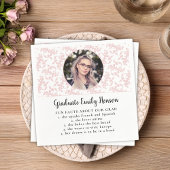 Serviette En Papier Fun Fact Rococo Diplômé Rococo Rose Photo Graduate