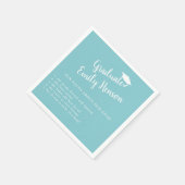 Serviette En Papier Fun Fact sur Graduate Mint Blue Graduate (Coin)