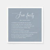 Serviette En Papier Fun Facts À Propos De Mariée Et Mariage De Chambre (Devant)