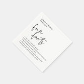 Serviette En Papier Fun Facts à propos du couple Mariage (Coin)