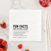 Serviette En Papier Fun Facts About The Bride + Groom Mariage (En situation)