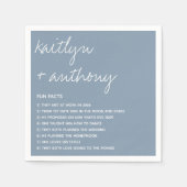 Serviette En Papier Fun Facts About The Newlyweds Modern Mariage (Devant)