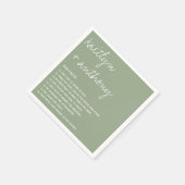 Serviette En Papier Fun Facts About The Newlyweds Modern Mariage (Coin)