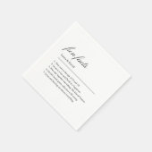 Serviette En Papier Fun Facts About The Newlyweds Modern Mariage (Coin)