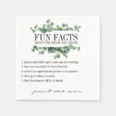 Serviette En Papier Fun Facts Eucalyptus Foliage Personnalisé (Devant)