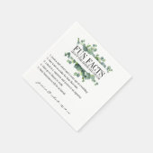 Serviette En Papier Fun Facts Eucalyptus Foliage Personnalisé (Coin)