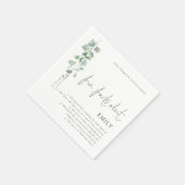Serviette En Papier Fun Facts Eucalyptus Script Retraite Party (Coin)