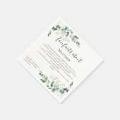 Serviette En Papier Fun Facts Eucalyptus Script Retraite Party (Coin)