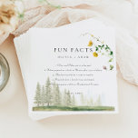 Serviette En Papier Fun Facts Forest Rustic Boho Fleur sauvage Mariage<br><div class="desc">Elevez votre réception de mariage avec nos Fun Facts Forest Rustic Boho Fleur sauvage Mariage serviettes! Non seulement ces serviettes charmantes ajoutent une touche bohème et rustique à votre décor, mais elles divertissent également vos invités avec des histoires d'amour intéressantes, la beauté enchanteresse des forêts et l'attrait des fleurs sauvages....</div>