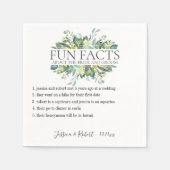 Serviette En Papier Fun Facts Garden Foliing Personnalisé (Devant)
