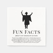 Serviette En Papier Fun Facts Graduation Party (Devant)